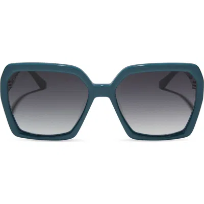 Diff Sloane 54mm Square Sunglasses In Grey Gradient