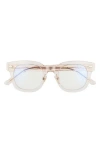 Diff Summer 47mm Blue Light Blocking Glasses In Transparent