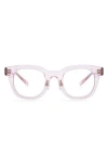 Diff Summer 47mm Blue Light Blocking Glasses In Pink
