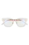 Diff Summer 47mm Blue Light Blocking Glasses In Gray