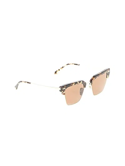 Pre-owned Diff Sunglasses In Tan