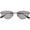 Diff Tabitha 60mm Cat Eye Sunglasses In Black/ Grey