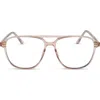 Diff Taylor 55mm Aviator Reading Glasses In Purple