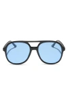 Diff Tegan 55mm Aviator Sunglasses