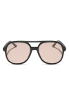 Diff Tegan 55mm Aviator Sunglasses