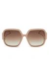 Diff Tina Ii 58mm Polarized Square Sunglasses