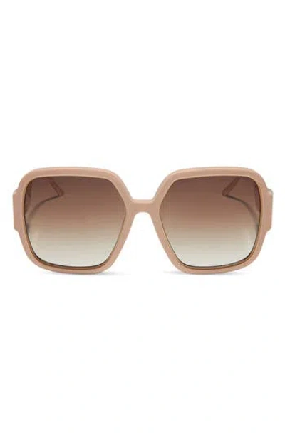 Diff Tina Ii 58mm Polarized Square Sunglasses
