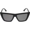 Diff Vinona Sunglasses In Matte Black/grey