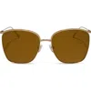 Diff Vittoria 60mm Square Sunglasses In Brown