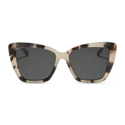 Diff Women's Becky Ii Polarized Sunglasses In Cream Tortoise Grey In Neutral