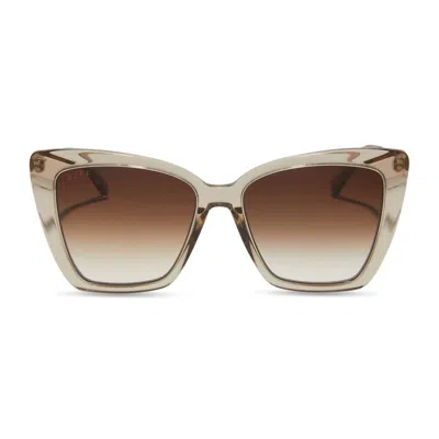 Diff Women's Becky Iv Sunglasses In Vintage Crystal Brown Gradient