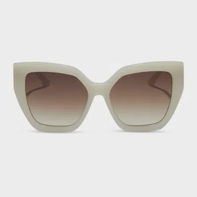 Diff Women's Blaire Sunglasses In Meringue Brown In White
