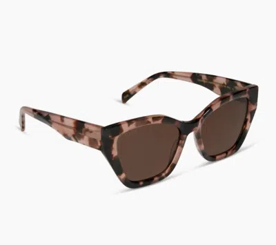 DIFF WOMEN'S EVIE CAT EYE SUNGLASSES IN HIMALAYAN TORTOISE BROWN