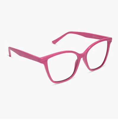Diff Women's Leah Blue Light Readers Eyewear In Bubblegum Pink