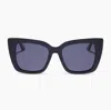 Diff Lizzy 54mm Gradient Cat Eye Sunglasses In Black