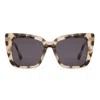 Diff Women's Lizzy Sunglasses In Cream Tortoise In Brown