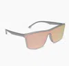 Diff Women's Polarized Sunglasses In Silver + Peach Mirror In Pink