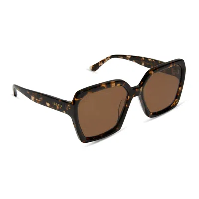 Diff Women's Sloane Sunglasses In Espresso Tortoise Brown