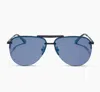 Diff Tahoe 65mm Oversize Aviator Sunglasses In Blue