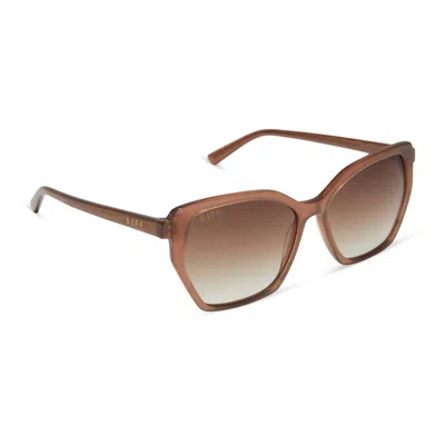 Diff Women's Vera Polarized Sunglasses In Macchiato Brown Gradient
