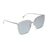Diff Women's Vittoria Sunglasses In Silver + Silver Mirror In Metallic
