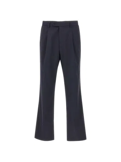 Digel Bert Pleated Tailored Trousers In Blue