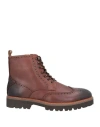 Digel Man Ankle Boots Brown Size 9 Leather In Brown