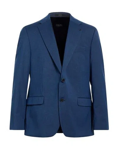 Digel Man Blazer Midnight Blue Size 42 Polyester, Viscose, Elastane