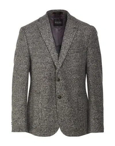 Digel Man Blazer Midnight Blue Size 44 Acrylic, Virgin Wool, Polyester