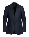 Digel Man Blazer Navy Size 38 Virgin Wool, Elastane In Blue