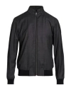 Digel Man Jacket Charcoal Size 40 Virgin Wool, Elastane In Black