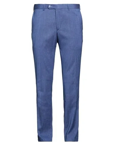 Digel Man Pants Blue Size 27 Polyester, Linen, Viscose, Elastane