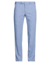 Digel Man Pants Blue Size 36 Polyester, Viscose, Elastane In Blue