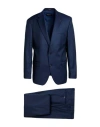 Digel Man Suit Navy Size 44 Virgin Wool, Elastane In Blue