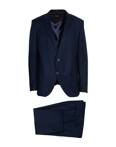 Digel Man Suit Navy Size 46 Virgin Wool, Cashmere
