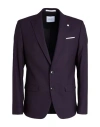Digel Move Man Blazer Dark Purple Size 42 Polyester, Virgin Wool, Elastane In Purple