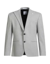 Digel Move Man Blazer Light Grey Size 44 Viscose, Cotton, Polyester, Elastane, Virgin Wool In Gray
