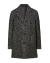 Digel Move Man Coat Charcoal Size 40 Wool, Polyamide, Polyester, Polyacrylic In Black
