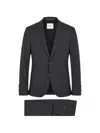 Digel Notch-lapel Single-breasted Suit In Black