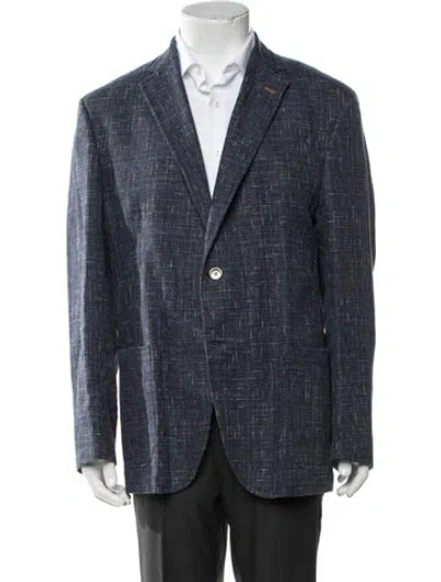 Pre-owned Digel Patterned Blazer In Blue