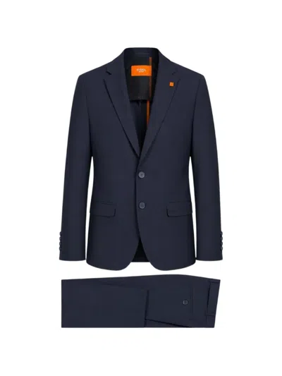 Digel Single-breasted Notched-lapel Suit In Blue