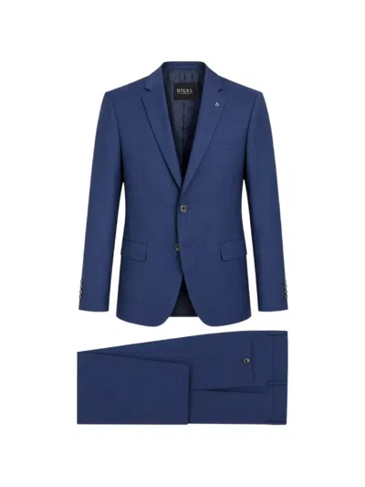 Digel Single-breasted Notch-lapel Suit In Blue
