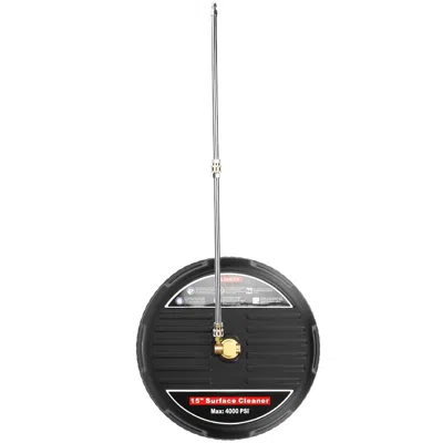 Digiitool 15in Power Washer Surface Cleaner High Pressure Flat Surface Cleaner 4000psi Disc Power Washer Broom In Black