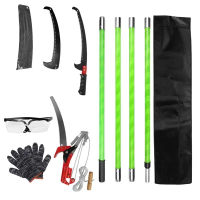 Digiitool 2 In 1 Extra Long Manual Pole Saw 4m Extendable Tree Pruner For High Branches With Pruner Scissors 2 In Multi