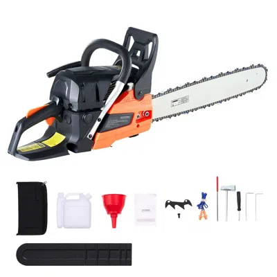 Digiitool 62 Cc Gas Chainsaw, 20 Inch Gas Powered Chainsaw, 3.8 Hp Power Chain Saw With Non-slip Handle, Gas-p In Black