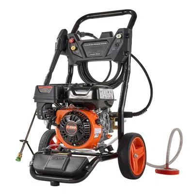 Digiitool Gas Pressure Washer 3600 Psi And 2.6 Max Gpm, Full Copper Pump, Spray Device And Wand, 5 Nozzle Set, In Black