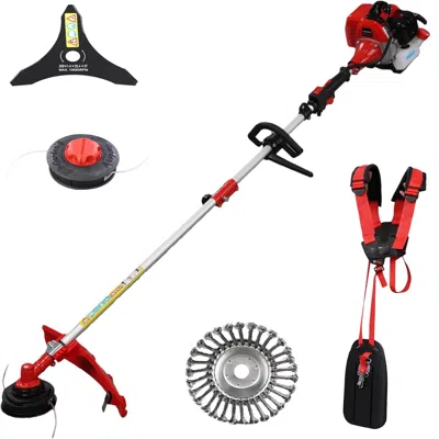 Digiitool Gas String Trimmer Weed Wacker 58cc Gas Weed Eater With Adjustable Handle And Shoulder Strap For Law In Multi
