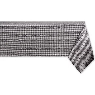 Dii Black Farmhouse Gingham Tablecloth 52x52