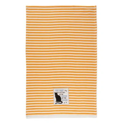 Dii Cats Meow Embellished Assorted Dishtowel Set/3 In Cat's Meow