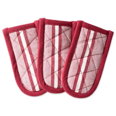 Dii Chef Stripe Pan Handle Set/3 In Barn Red